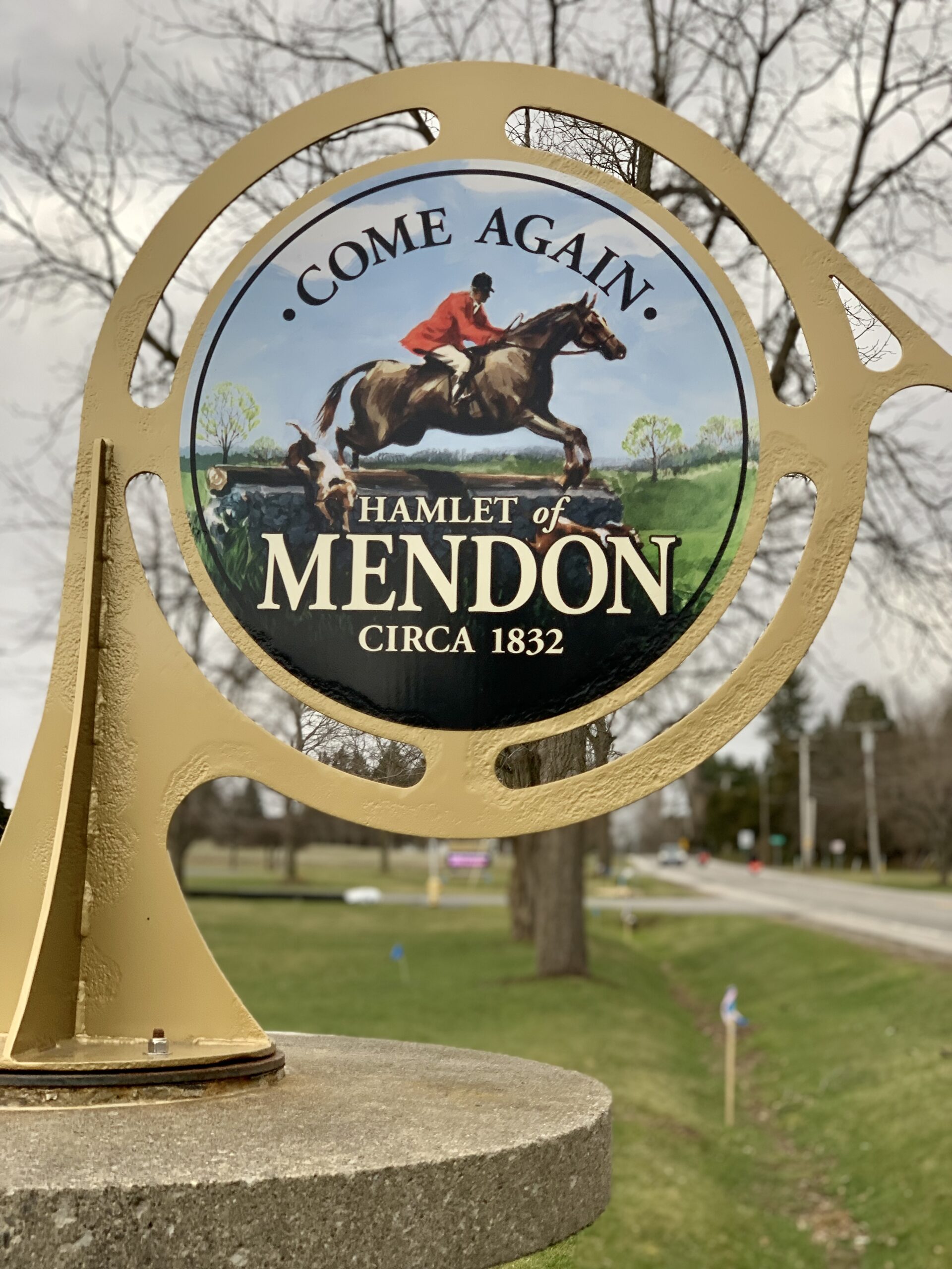 Hamlet of Mendon NY sign